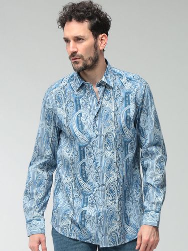 ETRO (エトロ) 綿100％ ペイズリー柄 長袖 シャツ ETMRIB0001SA5F2
