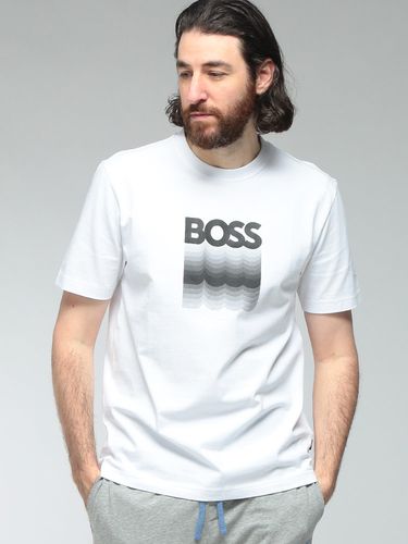 HUGO BOSS (ヒューゴボス) メンズ ポロシャツ 半袖 袖ライン ハーフ