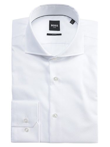 HUGO BOSS (ヒューゴボス) オックス 長袖 ドレスシャツ SLIMFIT
