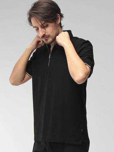 HUGO BOSS ヒューゴ ハーフジップ ポロシャツ パフォーマンスライン HUGO BOSS (ヒューゴボス) メンズ ポロシャツ 半袖 ハーフジップ