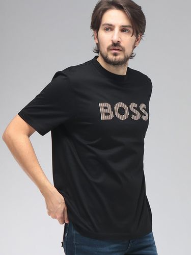 HUGO BOSS (ヒューゴボス) メンズ ポロシャツ 半袖 ハーフジップ