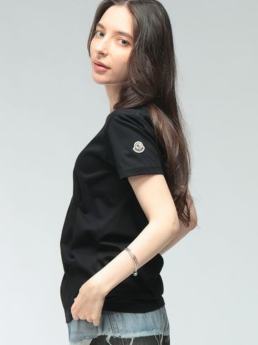 PRADA　プラダ　Tシャツ　カットソー PRADA (プラダ) トライアングル刺繍 クルーネック 半袖 Tシャツ