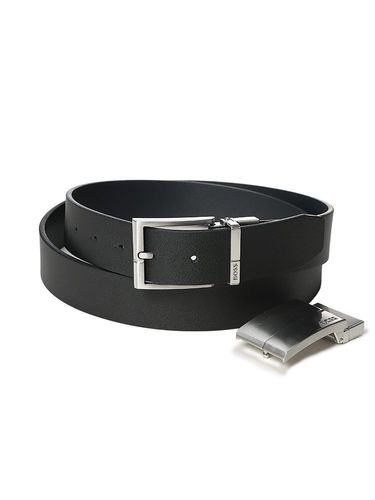 DIESEL (ディーゼル) プルアップレザー Dロゴ バックル留め ベルト 1DR
