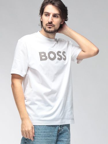 HUGO BOSS (ヒューゴボス) ストレッチ モノグラム ハーフジップ 半袖