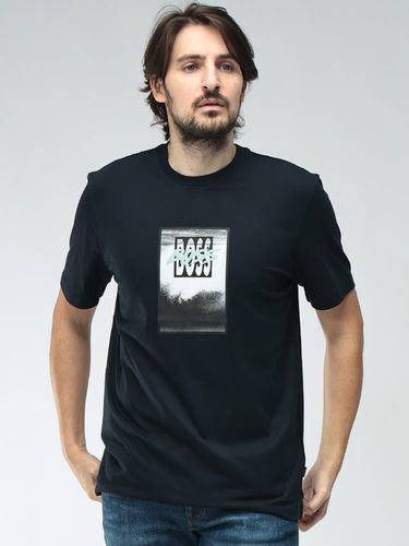 【定番モデル】ヘルノ☆センターロゴTシャツ カーキ サイズ46 入手困難 HERNO (ヘルノ) ロゴ刺繍 クルーネック 半袖 Tシャツ メンズ IT46 IT48