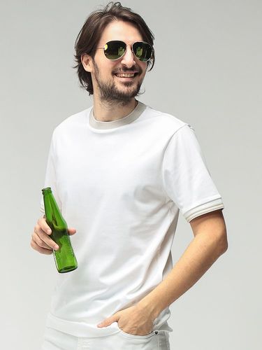 HUGO BOSS (ヒューゴボス) ストレッチ モノグラム ハーフジップ 半袖