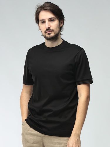 【未使用級】メゾンマルジェラ 23SS コットン Tシャツ XS ブラック MM6 Maison Margiela (エムエムシックス メゾン マルジェラ) ロゴ