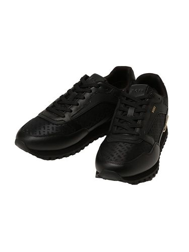 DOLCE&GABBANA (ドルチェアンドガッバーナ) ロゴ パンチングレザー