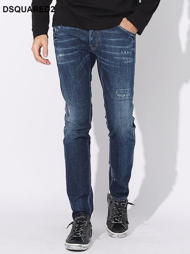 Dsquared2 ダメージデニム ジーンズ DSQUARED2 (ディースクエアード) ダメージ ボタンフライ