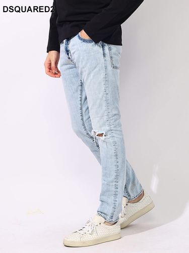 DSQUARED2 (ディースクエアード) ウォッシュ加工 レザーラベル