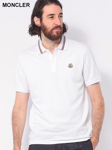 MONCLER◆ハーフジップ/ポロシャツ/--/コットン/BLK/無地/SCOM-16-774 MONCLER (モンクレール) ハーフジップ 半袖 ポロシャツ MC8A0000289A16