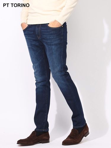 PT TORINO (ピーティートリノ) ストレッチ ジップフライ デニムパンツ