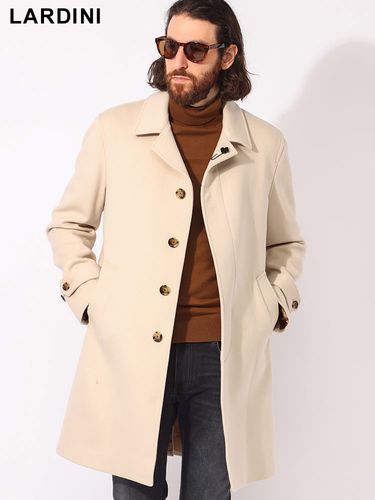 HEVO (イーヴォ) ウール混 ダブル ロングコート BRINDISI