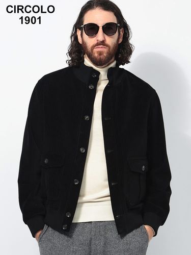 極美品✨アルマーニエクスチェンジ　ブルゾン　ストレッチ　ネイビー　38 ARMANI EXCHANGE (アルマーニ エクスチェンジ ) フェイクレザー