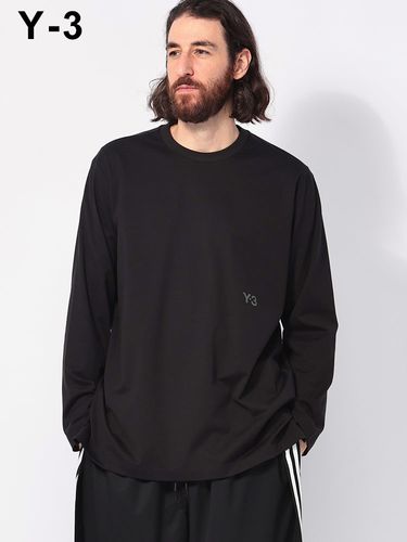 新品！Y-3 ワイスリー バックプリント クルーネック ロンt 長袖 M Y-3 【並行輸入品】Y-3 ロンT ワイスリー Tシャツ 長袖Tシャツ メンズ