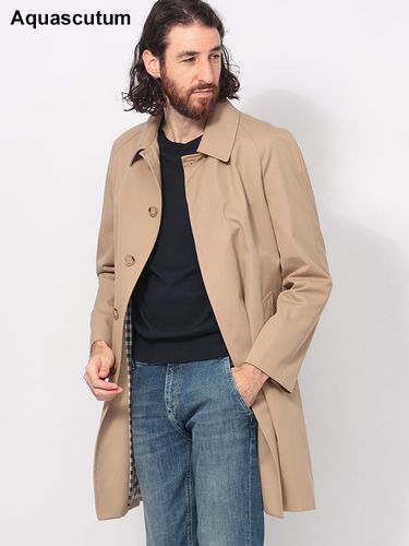 Aquascutum (アクアスキュータム) 総裏チェック ウエストベルト ダブル