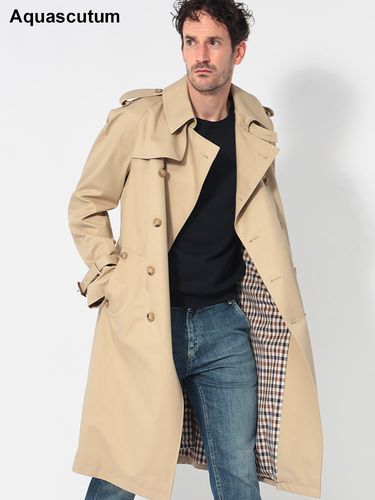 Aquascutum (アクアスキュータム) 総裏チェック シングルボタン ステン