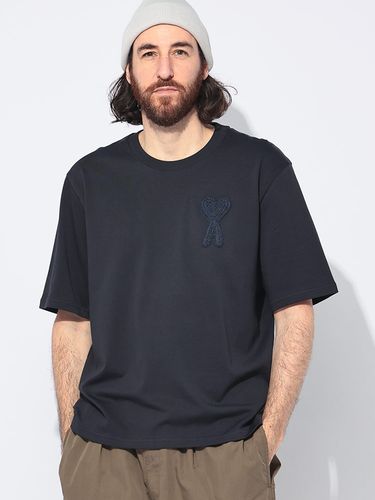 AMI PARIS (アミパリス) メンズ Tシャツ 半袖 コントラストカラー ワン