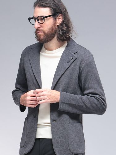 LARDINI (ラルディーニ) メンズ テーラード ジャケット シアサッカー