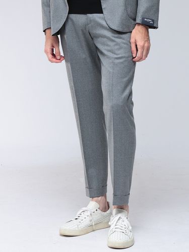 HUGO BOSS (ヒューゴボス) ウール混 スリムフィット ノータック