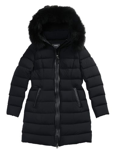 TATRAS (タトラス) ロゴ フード着脱 フルジップ ミドル丈 ダウンコート