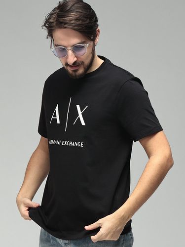 アルマーニエクスチェンジ　ジッパーTシャツ　カットソー　グレー　ピンク　イエロー A|Xアルマーニ エクスチェンジ】スパンコールBOXロゴ クルーネック半袖