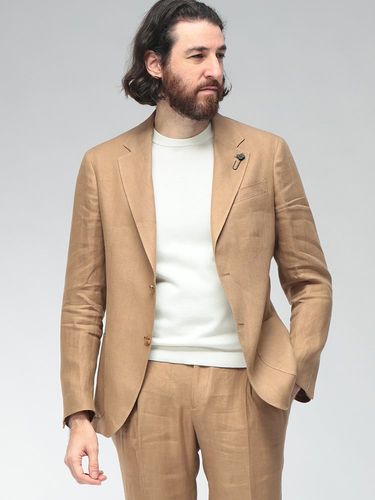 LARDINI (ラルディーニ) コットンサテン ストレッチ ダブル ジャケット