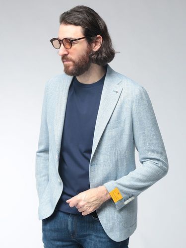 LARDINI ウール シルク リネン チェックジャケット 48 ラルディーニ リネンが少し入った＜LARDINI（ラルディーニジャケット）＞｜ビームス