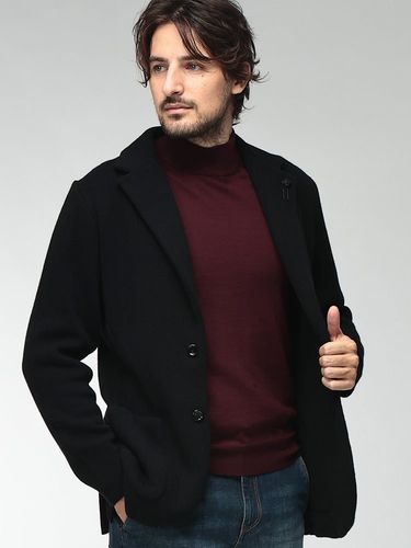 LARDINI (ラルディーニ) シングル 2ツ釦 ニットジャケット LIKNIT