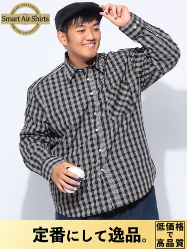 長袖シャツ フランネル チェック柄 レギュラー トップス チェック