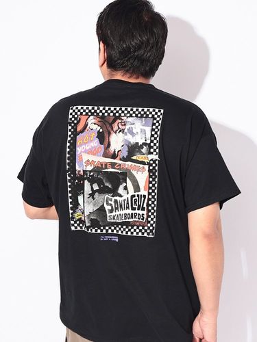 Tシャツ 半袖 メンズ 大きいサイズ グラフィックフォト バックプリント