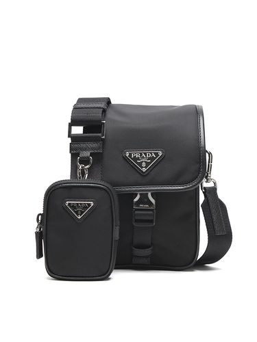 PRADA (プラダ) トライアングル ロゴ サフィアーノ レザー ショルダー