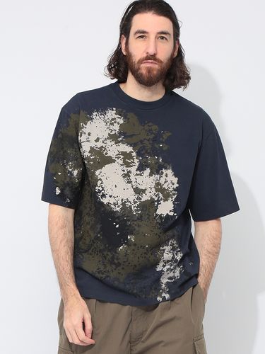 AMI PARIS (アミパリス) ロゴパッチ クルーネック 半袖 Tシャツ メンズ