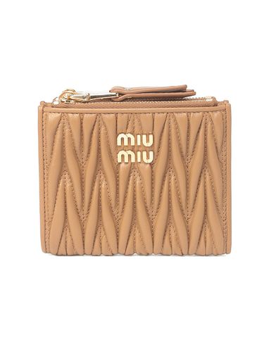 MIU MIU (ミュウミュウ) ナッパレザー マテラッセモチーフ ジップ ミニ
