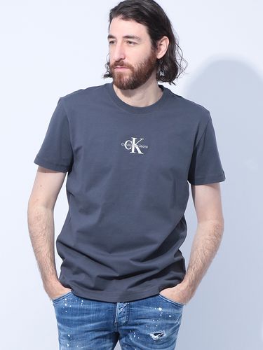 EMPORIO ARMANI (エンポリオアルマーニ) ロゴ リブ ヘンリーネック