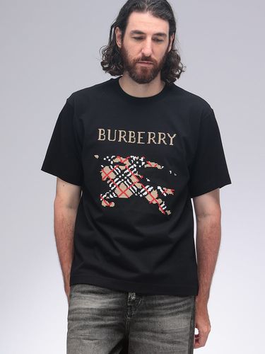 BURBERRY (バーバリー) ビッグEKDプリント クルーネック 長袖 T