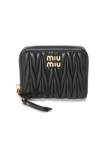 MIU MIU (ミュウミュウ) マテラッセ レザー 2つ折り 財布