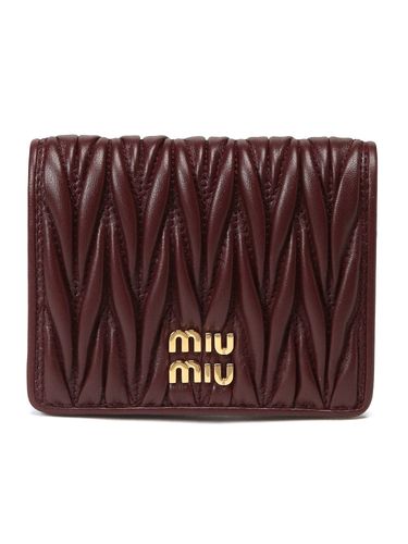 MIU MIU (ミュウミュウ) マテラッセ レザー 二つ折り財布