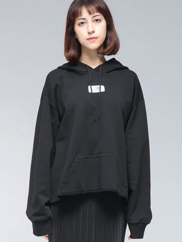 alexanderwang ベロア クロップドパーカー ブラック　sサイズ alexanderwang (アレキサンダーワン) バックロゴプリント ジップ