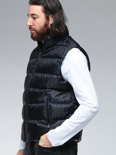 EMPORIO ARMANI (エンポリオアルマーニ) 胸ロゴ スタンドカラー ライト