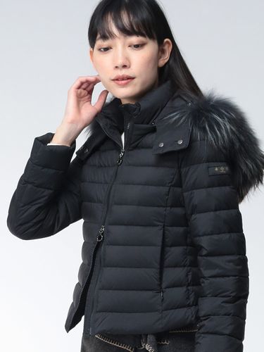 BURBERRY ベルテッドパファージャケット ブラック BURBERRY (バーバリー) ベルテッドダウン パファージャケット