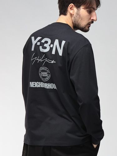 新品！Y-3 ワイスリー バックプリント クルーネック ロンt 長袖 M Y-3 【並行輸入品】Y-3 ロンT ワイスリー Tシャツ 長袖Tシャツ メンズ