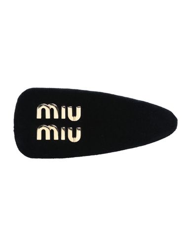MIU MIU (ミュウミュウ) レディース ヘアピン ロゴ エナメルメタル