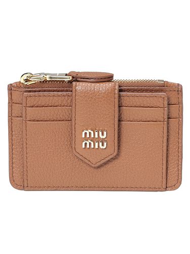 MIU MIU (ミュウミュウ) ナッパレザー マテラッセモチーフ ジップ ミニ