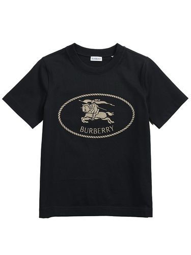 BURBERRY (バーバリー) クロスステッチロゴ クルーネック 半袖 Tシャツ