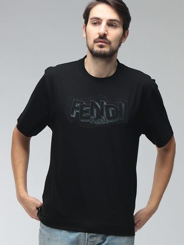 BURBERRY (バーバリー) ビッグEKDプリント クルーネック 長袖 Tシャツ