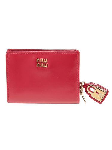 MIU MIU (ミュウミュウ) レディース 財布 シワ加工 ヴィッテロシャイン