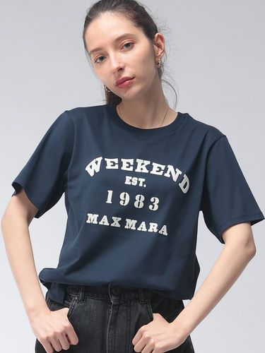 AMI PARIS (アミパリス) ワンポイント クルーネック 半袖 クロップド T