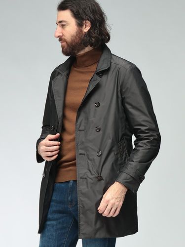 BURBERRY (バーバリー) メンズ コート マルチカラーチェック フロント