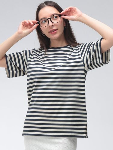 MAX MARA (マックスマーラ) レディース Tシャツ 半袖 ロゴ ワッペン
